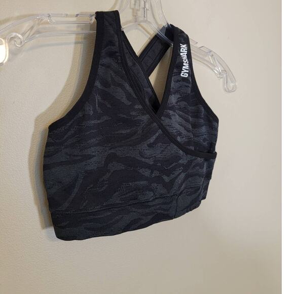 Gymshark Women's Camouflage Adapt Seamless Sports Bra Criss-Cross Back SZ Small - Picture 8 of 8